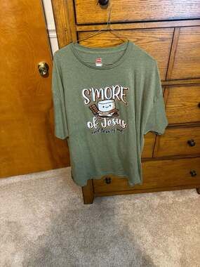 Hanes S'more of Jesus and Less of Me Christian Camping T-Shirt